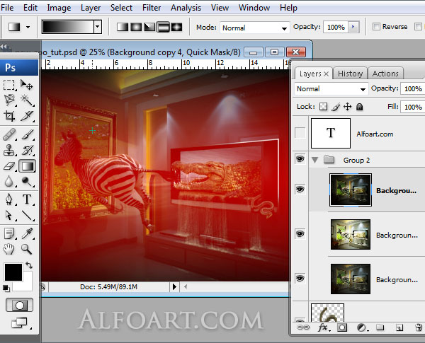 lcd plasma alive tv , midnight magic, zoo, zebra, crocodile, tv set, interior, mysterious room, horror room.